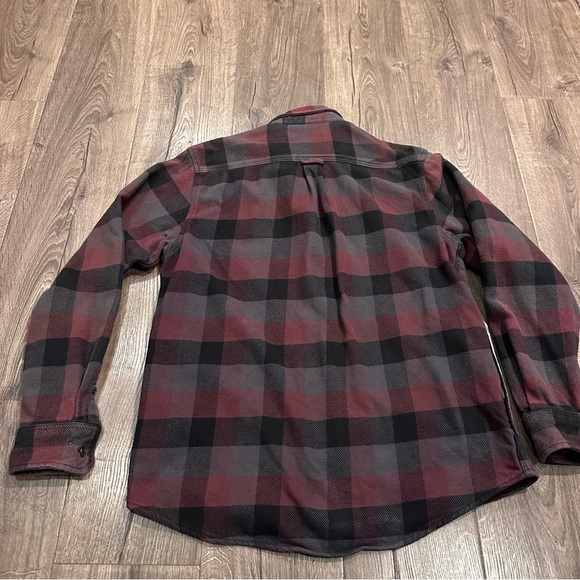 Orvis Big Bear Heavy Weight Plaid Flannel Shirt Jacket Shacket Hand Pockets M - Picture 12 of 12